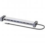 Manhattan 190398 dokkoló állomás és port replikátor Vezetékes USB 3.2 Gen 1 (3.1 Gen 1) Type-C Szürke (190398)
