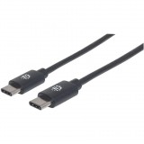 Manhattan 354875 USB kábel 2 M USB 2.0 USB C Fekete (354875)