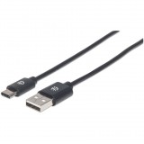 Manhattan 354936 USB kábel 3 M USB 2.0 USB C USB A Fekete (354936)