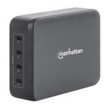 Manhattan 4-Port GaN USB Power Delivery 240W Grey 102667