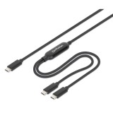 Manhattan Dual USB-C Charging Cable 100W 2m Black 355810