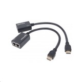 Manhattan HDMI - Cat5e/6 hosszabbító, 30 m-ig 1080p  (207386) (207386) - HDMI