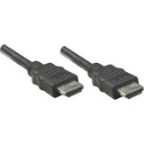 Manhattan HDMI Csatlakozókábel [1x HDMI dugó - 1x HDMI dugó] 1.00 m Fekete (323192) - HDMI