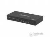 Manhattan HDMI splitter - HDMI to HDMI (4 portos 4K@60Hz, AC powered, Fekete)