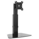 Manhattan Height Adjustable Gas Spring Single Monitor Desktop Stand 15"-32" Black 461894