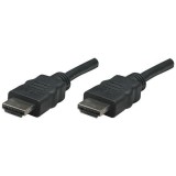 Manhattan kábel HDMI (Male) - HDMI (Male) 3m fekete (306126) (306126) - HDMI