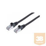 Manhattan Kábel - SFTP patch kábel (RJ45 to RJ45, Cat7 600Mhz, LSOH, 0.5m, Fekete)