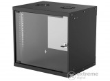 Manhattan Rackszekrény - 19" fali kivitel (9U, 500 (h) x 540 (w) x 400 (d) mm, IP20, Flatpack, Fekete)