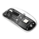 Manhattan Rechargeable Wireless USB Mouse Transparent/Black 190268