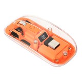 Manhattan Rechargeable Wireless USB Mouse Transparent/Orange 190282