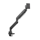 Manhattan Ultra heavy-Dusty Aluminium Gas Spring Single Desk Mount with USB Port 17"-57" Black 462594