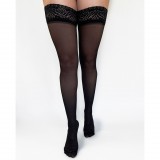 Manon AG Autoreggente Combtőig érő kompressziós harisnya FEKETE 70DEN/I-es kompresszió