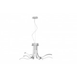Mantra CORINTO 6105 modern függeszték ezüst alumínium led 60W 4800lm 4800 lm 3000 K IP20