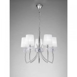 Mantra LOEWE CROMO 4631 csillárok nappaliba króm fém 5xE14 max. 13W E14 IP20