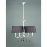 Mantra PAOLA 3530 csillárok nappaliba ezüst fém 6x E14 max.40W E14 IP20