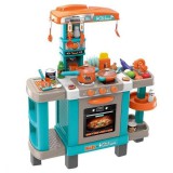 Manyuk Toys Játékkonyha fénnyel és hanggal - 39 darab kiegészítővel, kék-narancssárga