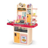 Manyuk Toys Szuperséf kiskonyha szett, rózsaszín - 74 db-os