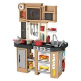 Manyuk Toys Szuperséf kiskonyha szett, világosbarna - 56 db-os