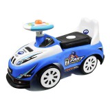 Manyuk Toys Zenélő és világító versenyautó bébitaxi - kék-fehér