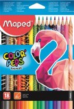 MAPED "Color`Peps Animal" háromszögletű 18 különböző színű színes ceruza készlet