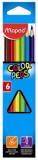 MAPED "Color`Peps"  háromszögletű 6 különböző színű színes ceruza készlet