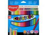 Maped "Color`Peps" háromszögletű színes ceruza készlet, 48 különböző szín