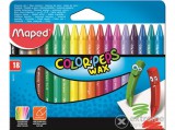 Maped "Color`Peps" Wax zsírkréta, 18 különböző szín