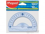 Maped GRAPHIC 180°-os, 12 cm-es, műanyag szögmérő