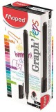 MAPED Tűfilc, 0,4 mm, MAPED "Graph`Peps", fekete