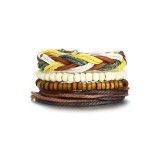 Maria King 4 db-os műbőr karkötő szett, színes