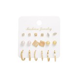 Maria King 9 pár fülbevaló szett, arany színű