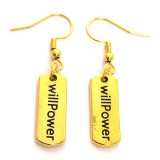 Maria King AKARATERŐ fülbevaló, választható arany vagy ezüst színű akasztóval