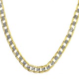 Maria King Arany-ezüst színű kéttónusú divat nyaklánc, 60 cm