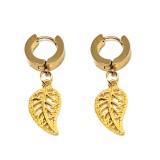 Maria King Arany színű falevél fülbevaló