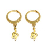 Maria King Arany színű nemesacél Kígyós fülbevaló