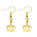 Maria King Arany színű nemesacél Korona fülbevaló