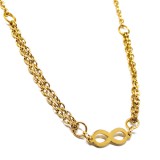 Maria King Arany színű nemesacél Végtelen medál kétsoros nyaklánccal