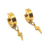 Maria King Arany színű nemesacél Villám fülbevaló