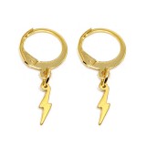 Maria King Arany színű nemesacél Villám fülbevaló II.