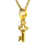 Maria King Aranykulcs medál, választható arany vagy ezüst színű acél lánccal vagy bőr lánccal