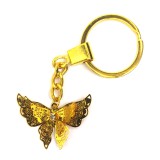 Maria King Aranypillangó kulcstartó, arany színben