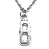 Maria King B Betű medál lánccal vagy kulcstartóval