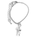 Maria King Balerina karkötő charmmal, arany vagy ezüst színben