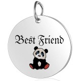 Maria King Best Friend (legjobb barát) pandás medál lánccal vagy kulcstartóval