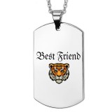 Maria King Best Friend (legjobb barát) tigrises szív medál láncra, vagy kulcstartóra  (többféle)
