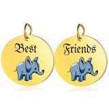 Maria King Best Friends elefántos páros medál láncra, vagy kulcstartóra  (többféle)