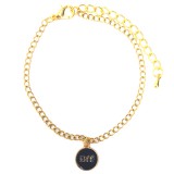 Maria King Best Friends Forever (legjobb barátok örökké) fekete medálos karkötő