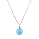 Maria King Best Friends Forever (Legjobb barátok örökké) kék medál ezüst színű lánccal