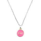 Maria King Best Friends Forever (Legjobb barátok örökké) pink gyerek nyaklánc medállal