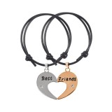 Maria King Best friends páros karkötő, fekete